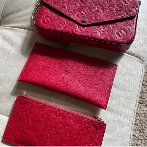 LV red leather - Picture 3 of 6